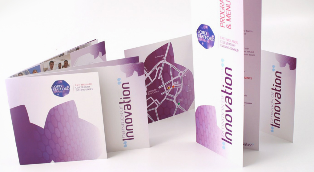 The initial brief outlined the requirement for a new corporate identity and style guidelines for this Midlands-based business and university awards programme. Subsequent work included the role-out of the branding across exhibition stands, event materials, newsletters and promotional literature.
